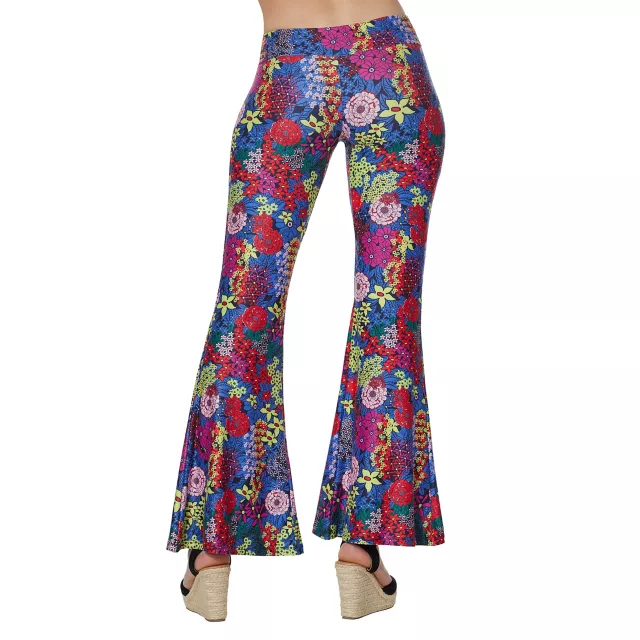 Adult Flower Bell Bottom Pants - Spirithalloween.com