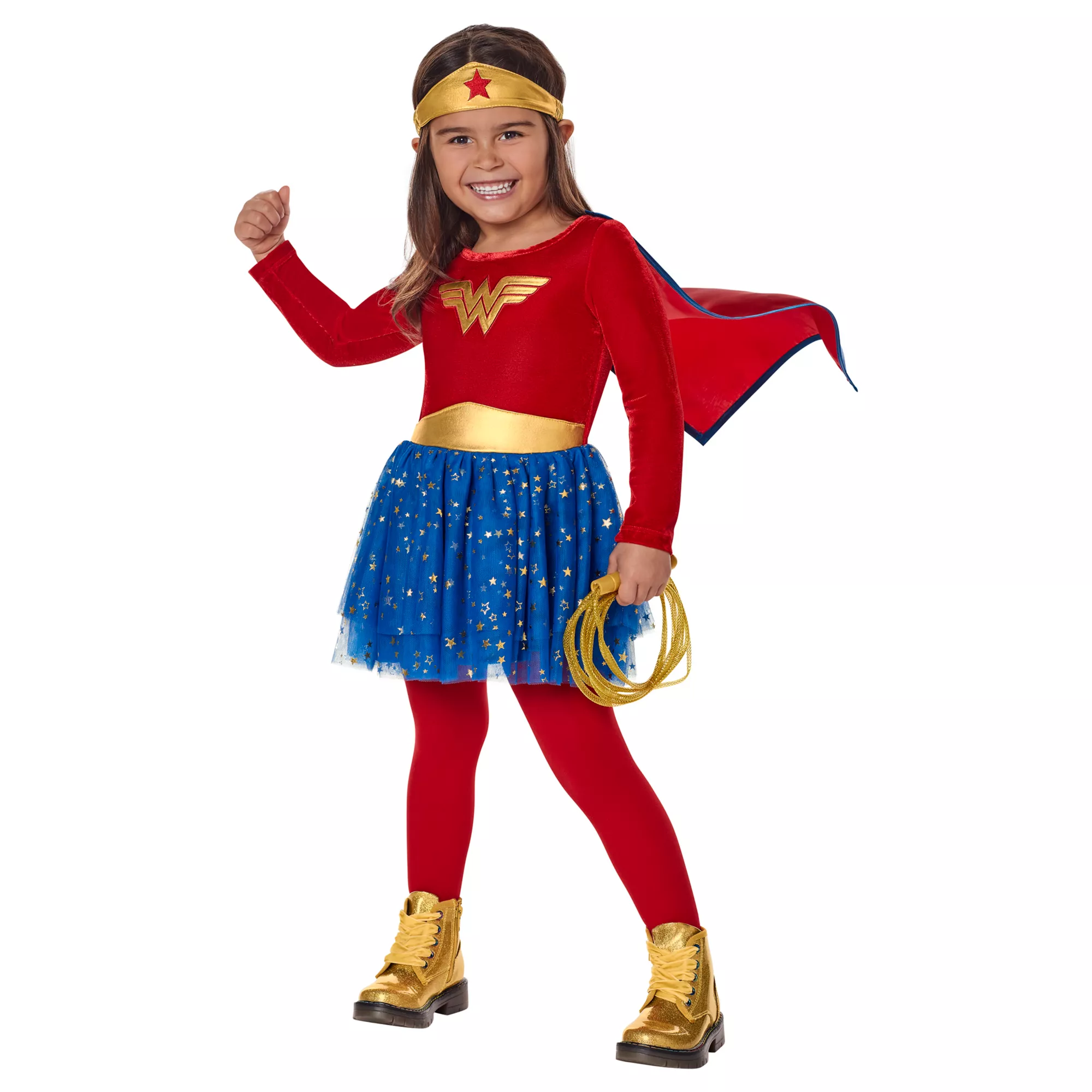 Toddler Long Sleeve  Wonder Woman Dress Costume - DC Comics at Spirit Halloween