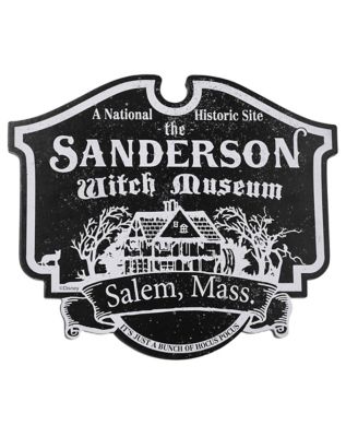 Sanderson Museum of Witchcraft Sign - Hocus Pocus - Spirithalloween.com