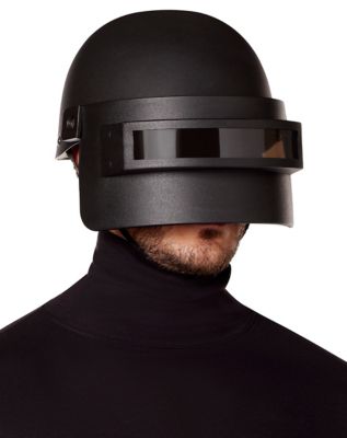 Black Helmet With Eye Shield