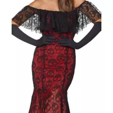 Adult La Catrina Day of the Dead Trumpet Dress Costume at Spencer's