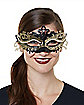 Black and Gold Intricate Half Mask