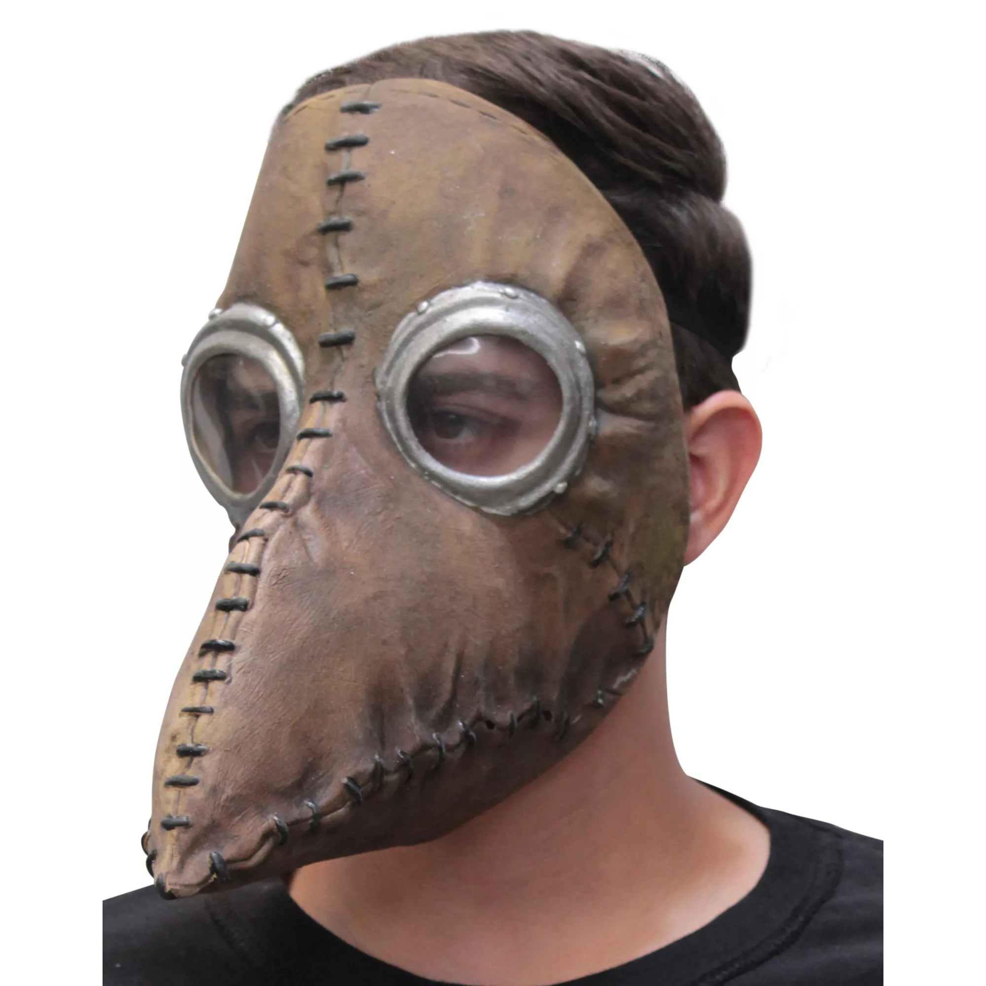 Brown Plague Doctor Half Mask at Spencer's
