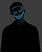 Black and Blue EL Wire Half Mask
