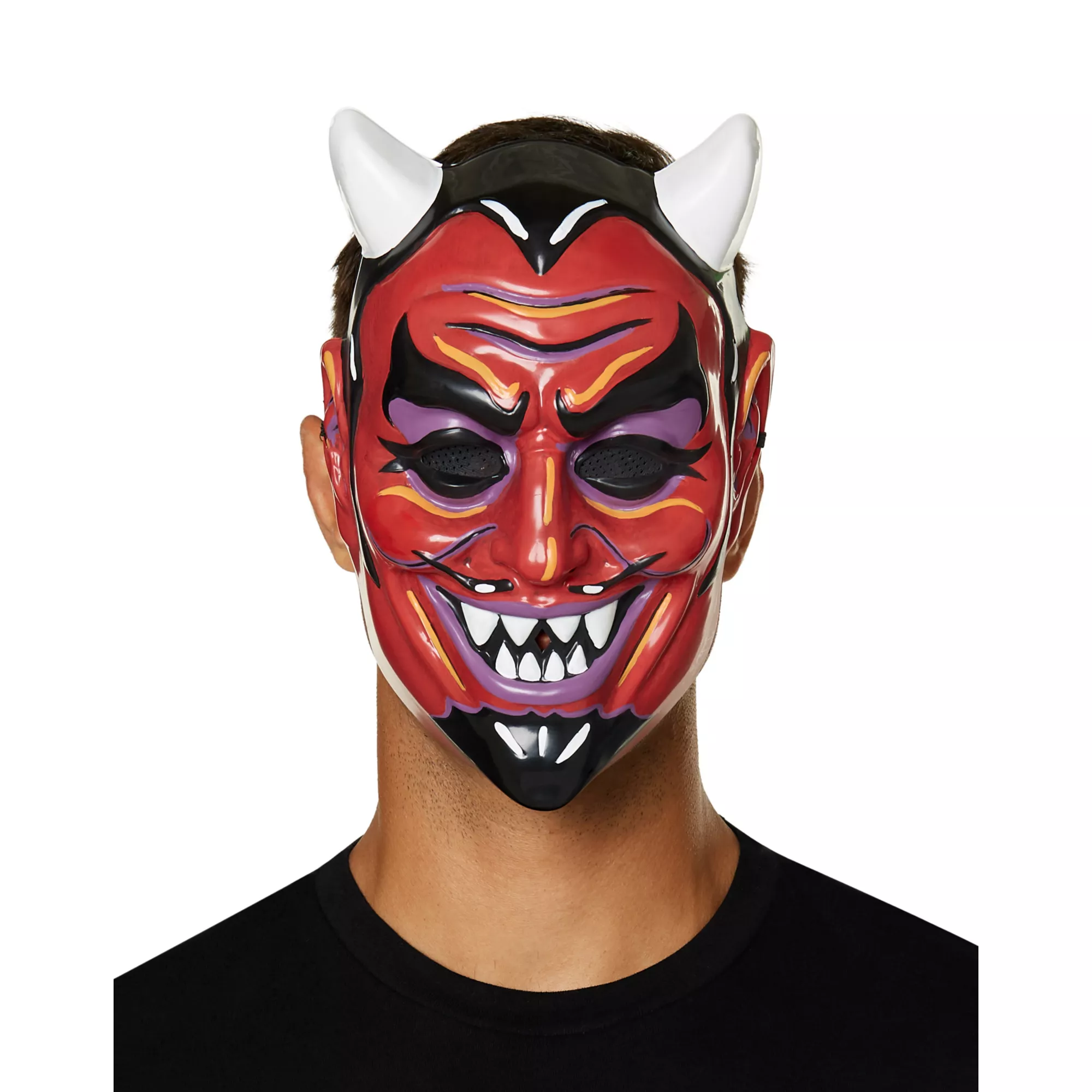 Vintage Devil Half Mask at Spirit Halloween