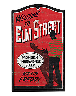 Welcome to Elm Street Sign - A Nightmare on Elm Street
