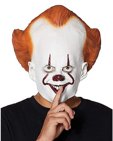 får Gennemsigtig Stat Pennywise the Clown Full Mask - It - Spirithalloween.com