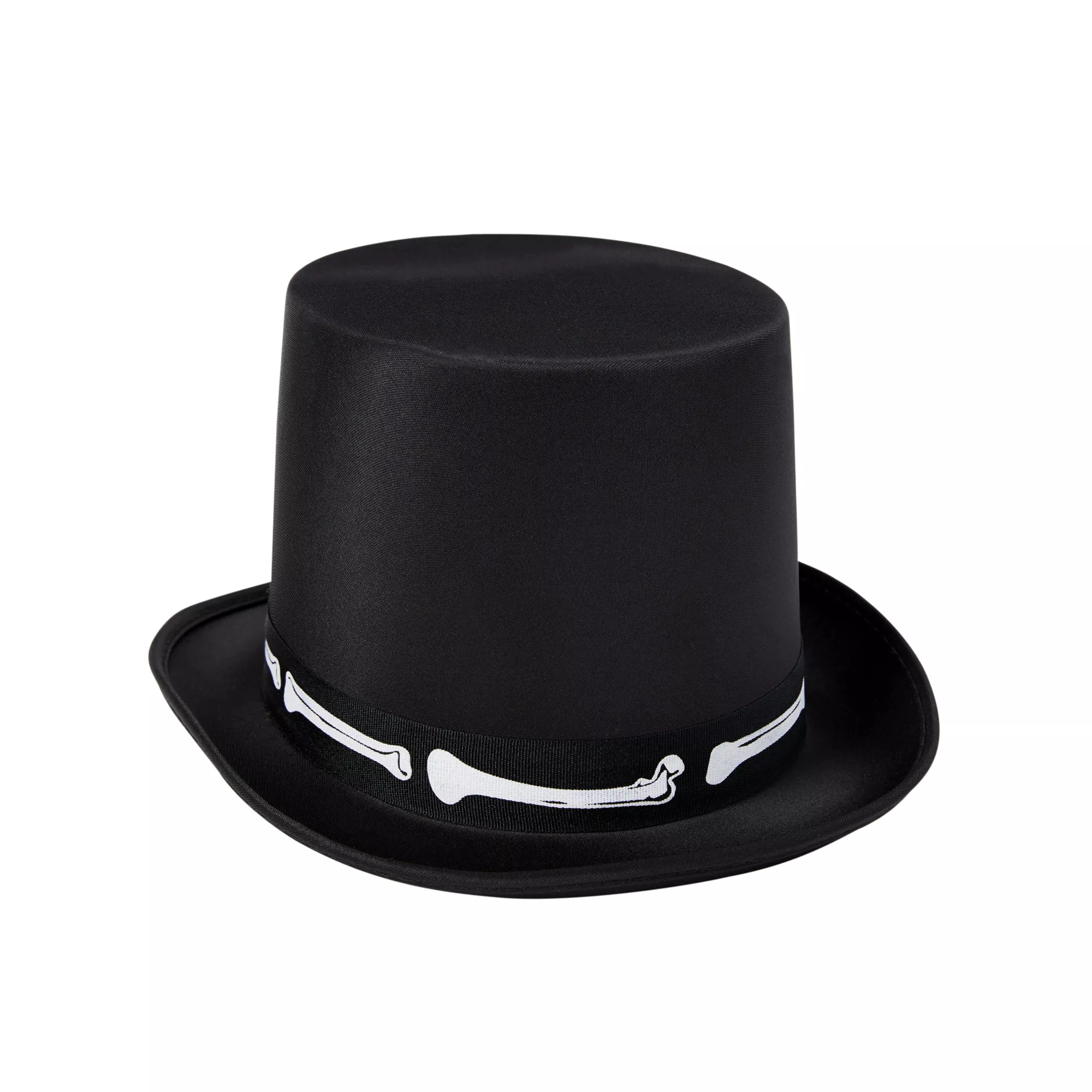 Black Skeleton Top Hat Deluxe at Spencer's