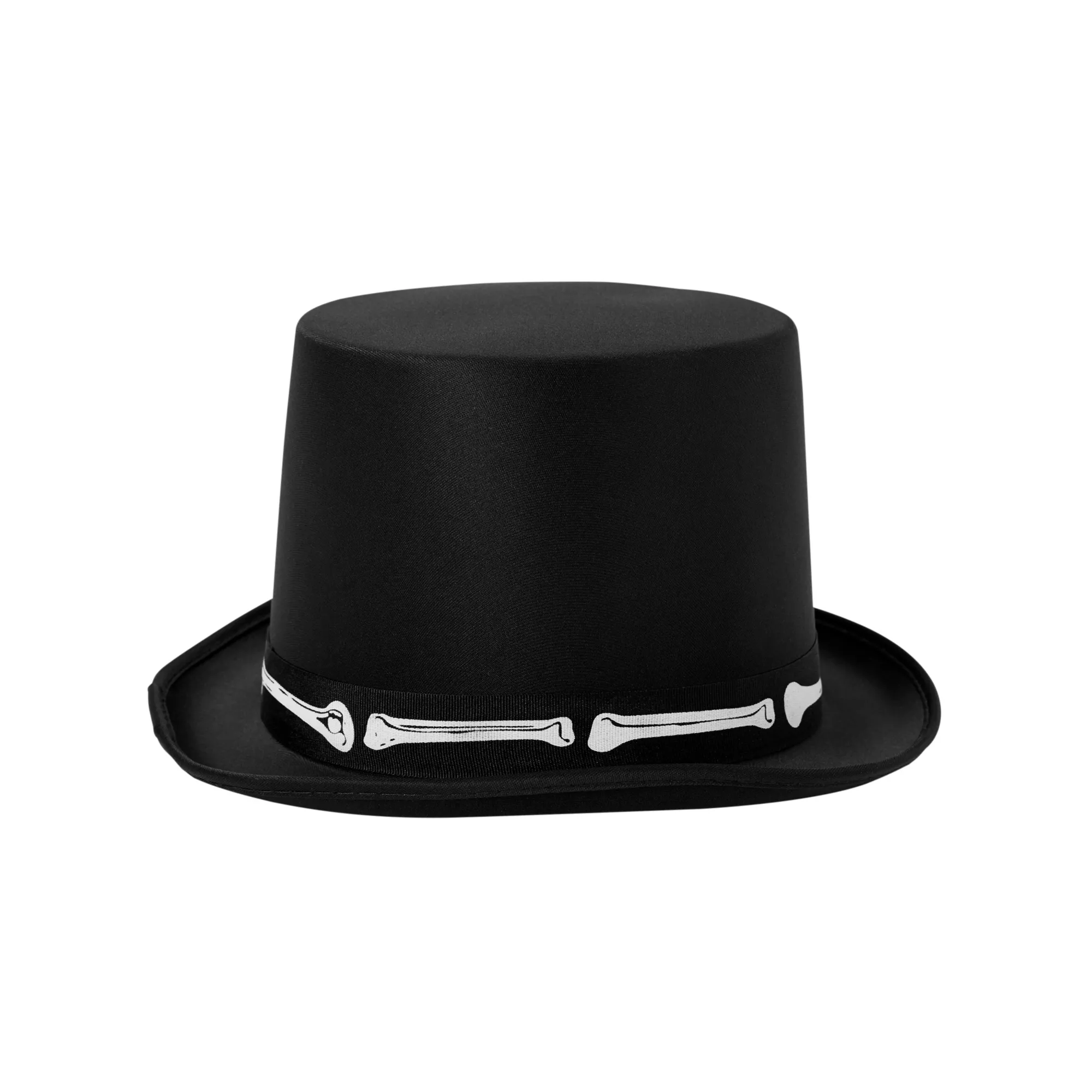 Black Skeleton Top Hat Deluxe at Spencer's