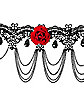 Day of the Dead Rose Lace Choker Necklace