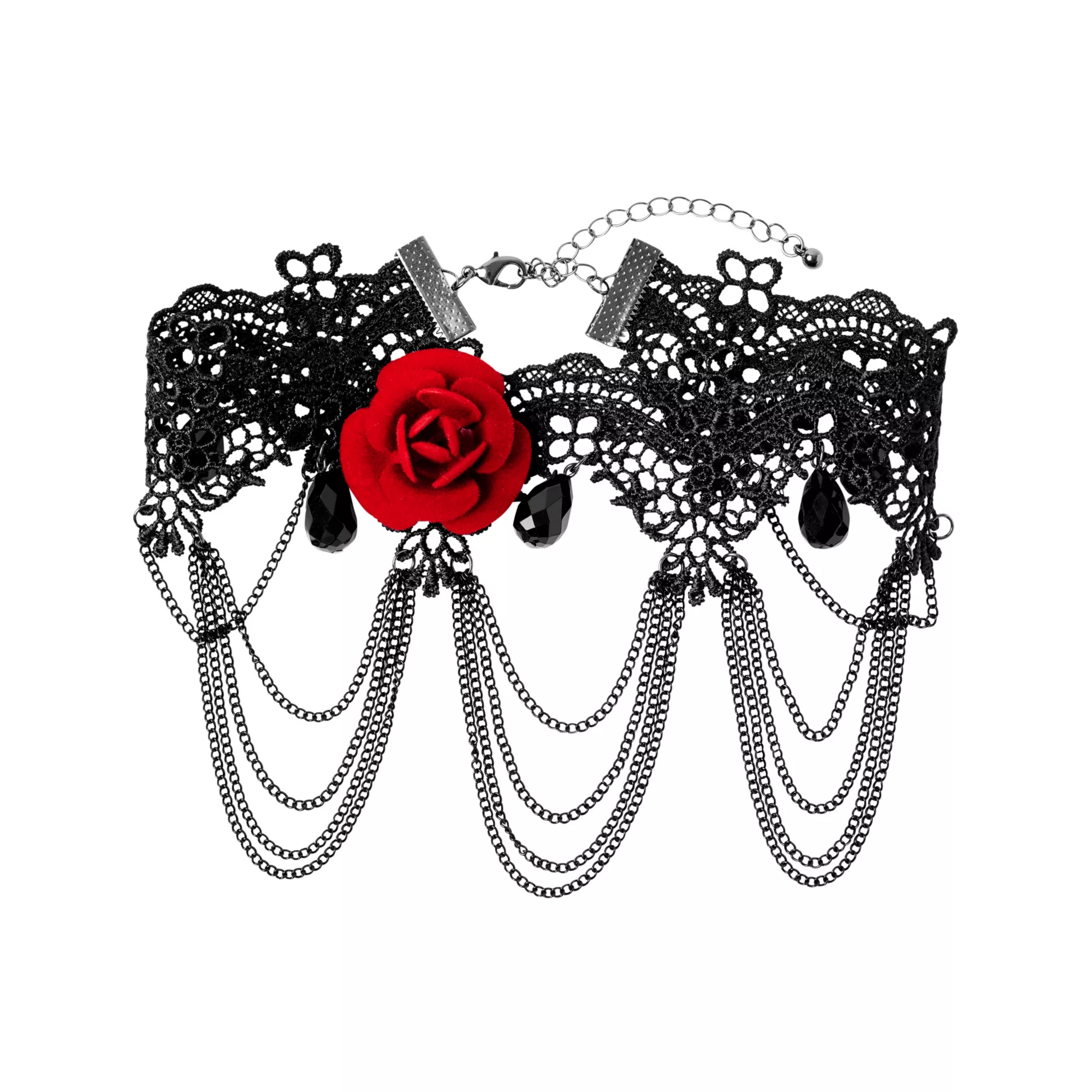 Day of the Dead Rose Lace Choker Necklace at Spirit Halloween
