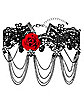 Day of the Dead Rose Lace Choker Necklace
