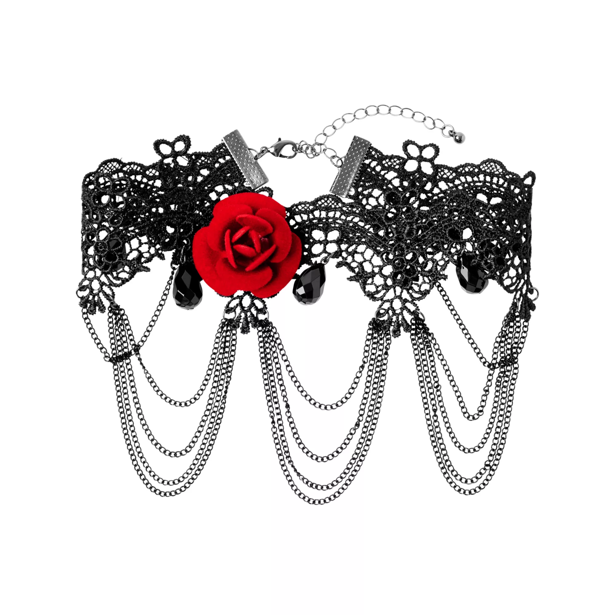 Day of the Dead Rose Lace Choker Necklace at Spirit Halloween