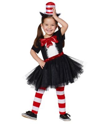 Kids Girls Black Cat Tutu Dress with Hair Hoop Bowtie and Fake Tail Light  Up Led