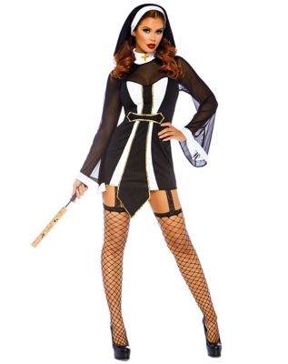 Adult Twisted Sister Sexy Nun Costume