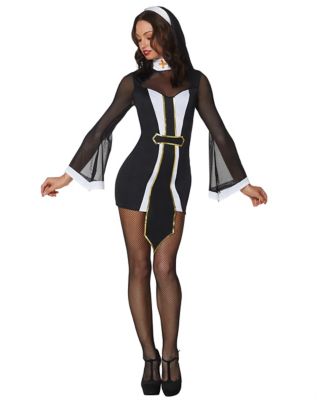 Adult Twisted Sister Sexy Nun Costume