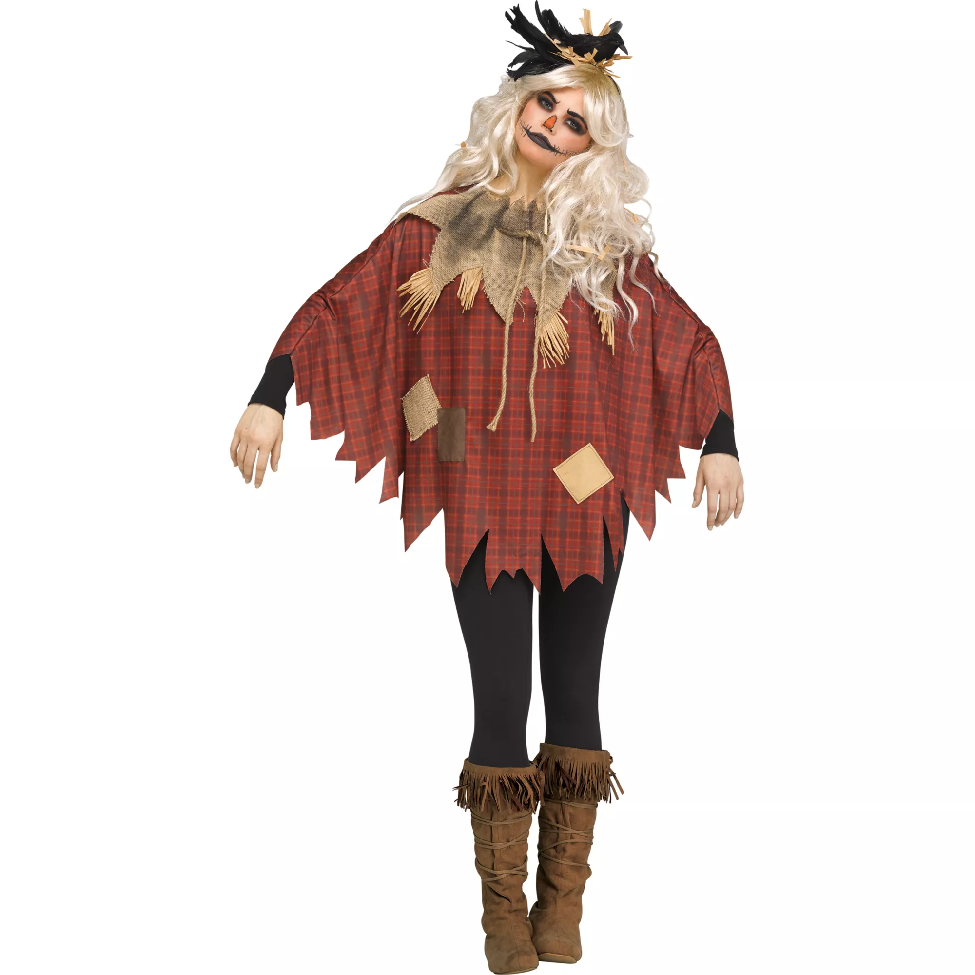 Plaid Scarecrow Poncho at Spirit Halloween
