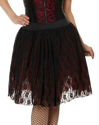 spirit halloween plaid skirt