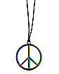Rainbow Peace Pendant Necklace