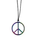 Rainbow Peace Pendant Necklace at Spirit Halloween