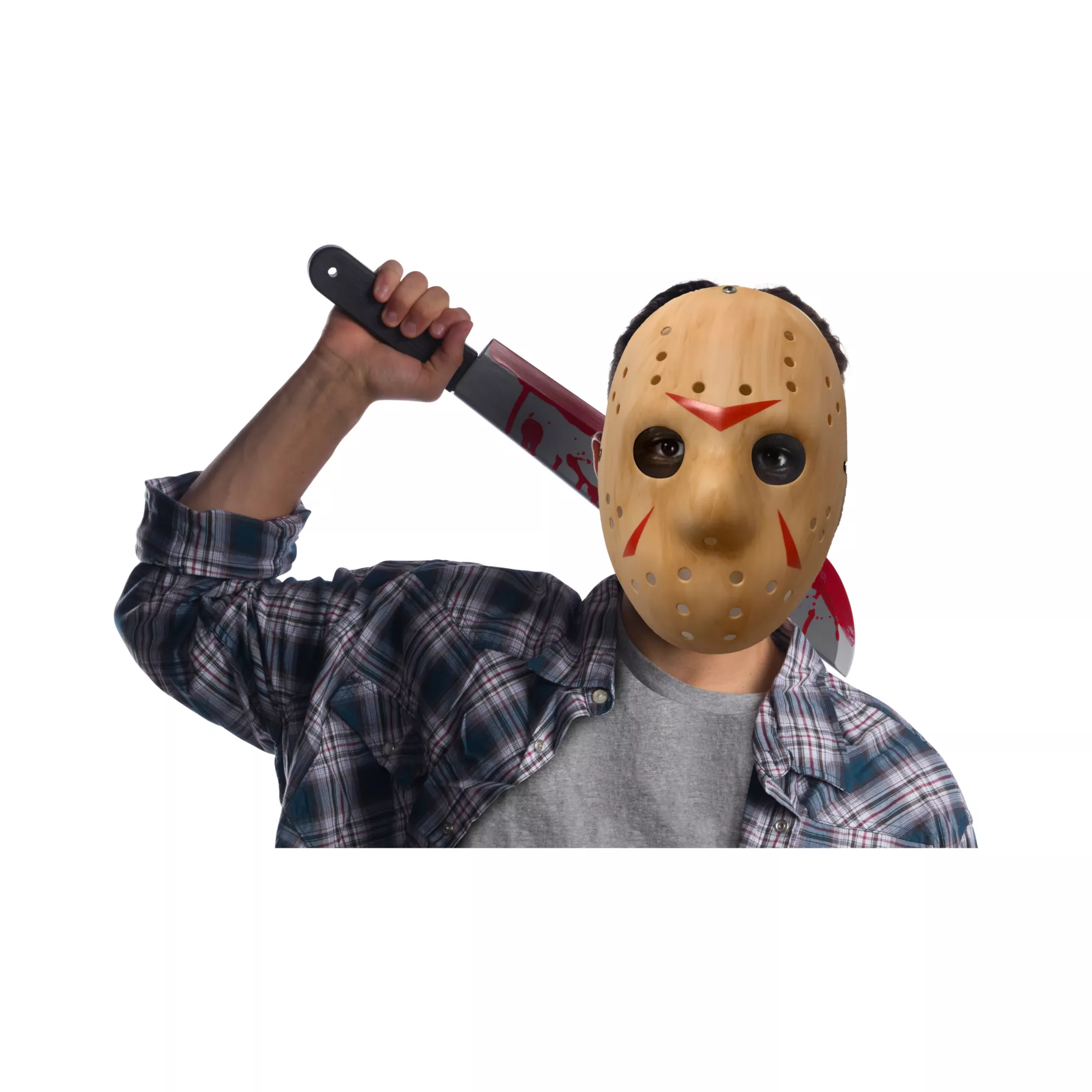 Jason Voorhees Half Mask and Machete Kit - Friday the 13th at Spencer's