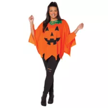 Adult Pumpkin Poncho at Spirit Halloween