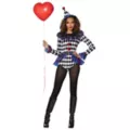 Adult Carnival Clown Bodysuit Costume at Spencer's