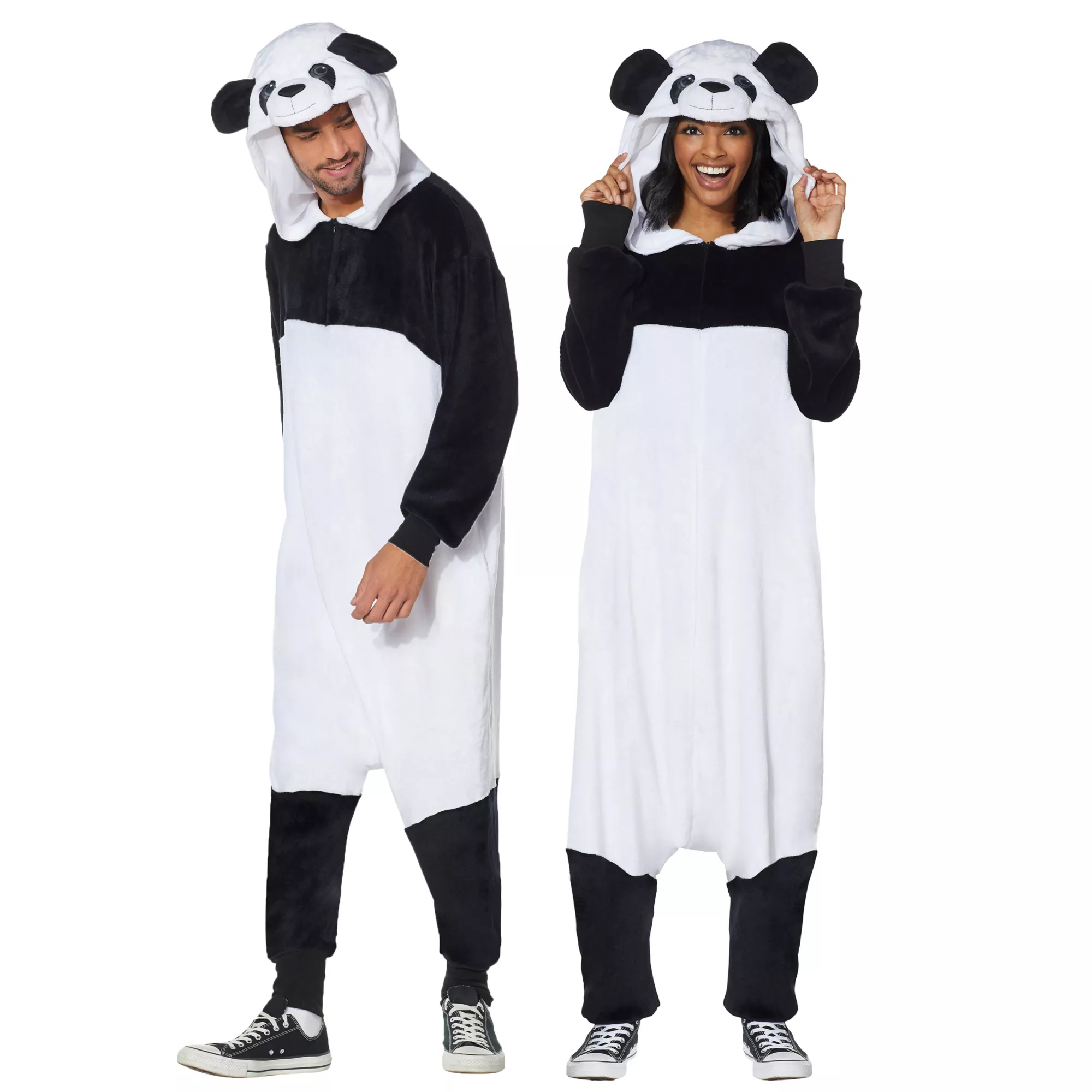 Adult Panda Jumpsuit Costume at Spirit Halloween