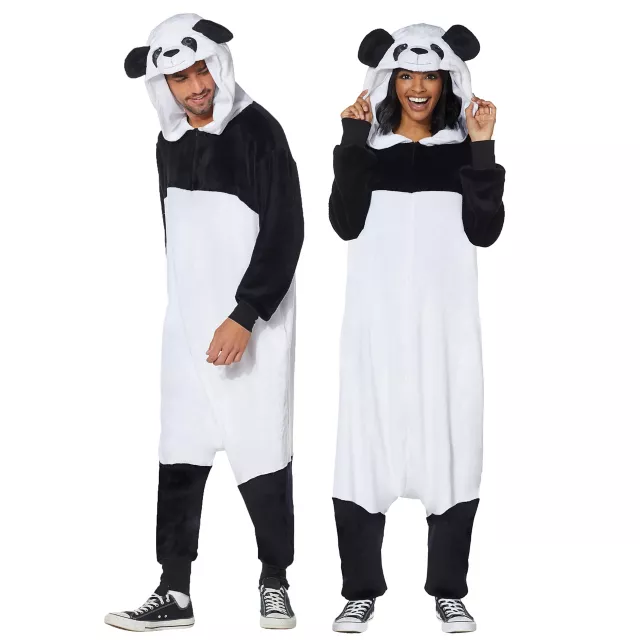 Adult Panda Jumpsuit Costume - Spirithalloween.com