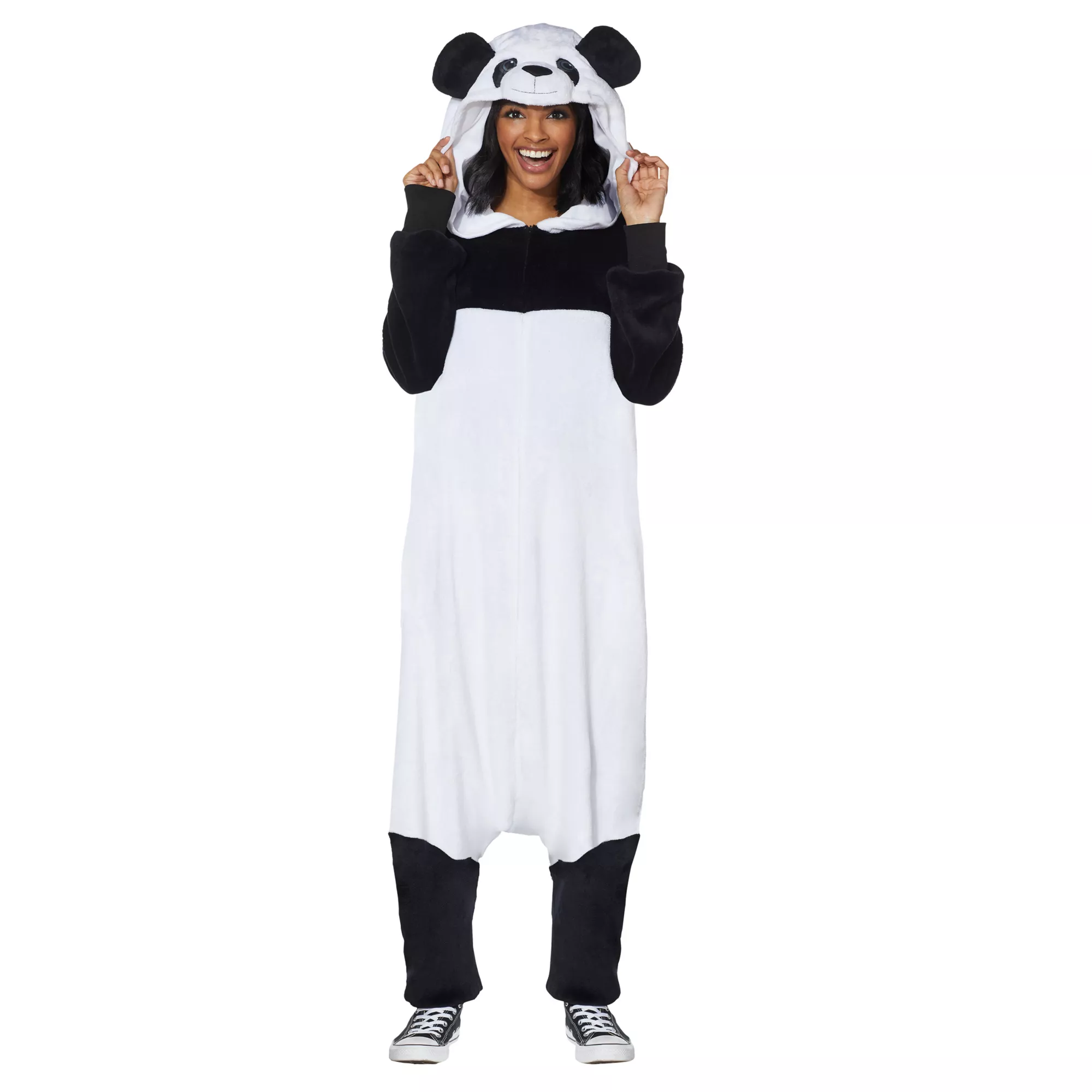 Adult Panda Jumpsuit Costume at Spirit Halloween