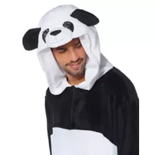 Adult Panda Jumpsuit Costume at Spirit Halloween