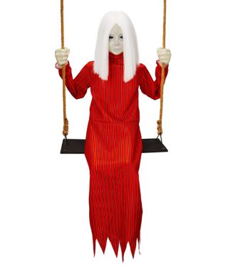 Ghostly Swing Girl Static Prop