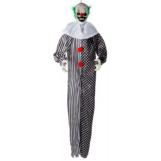 6 Ft Animated Hanging Clown Decoration - Spirithalloween.com