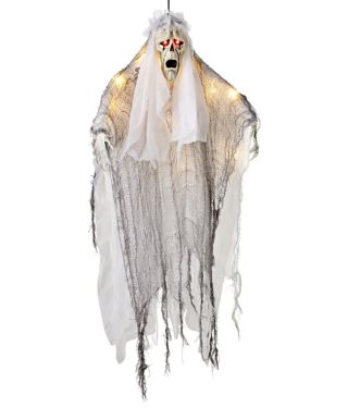 36 Inch Light-Up Hanging White Reaper Decoration
