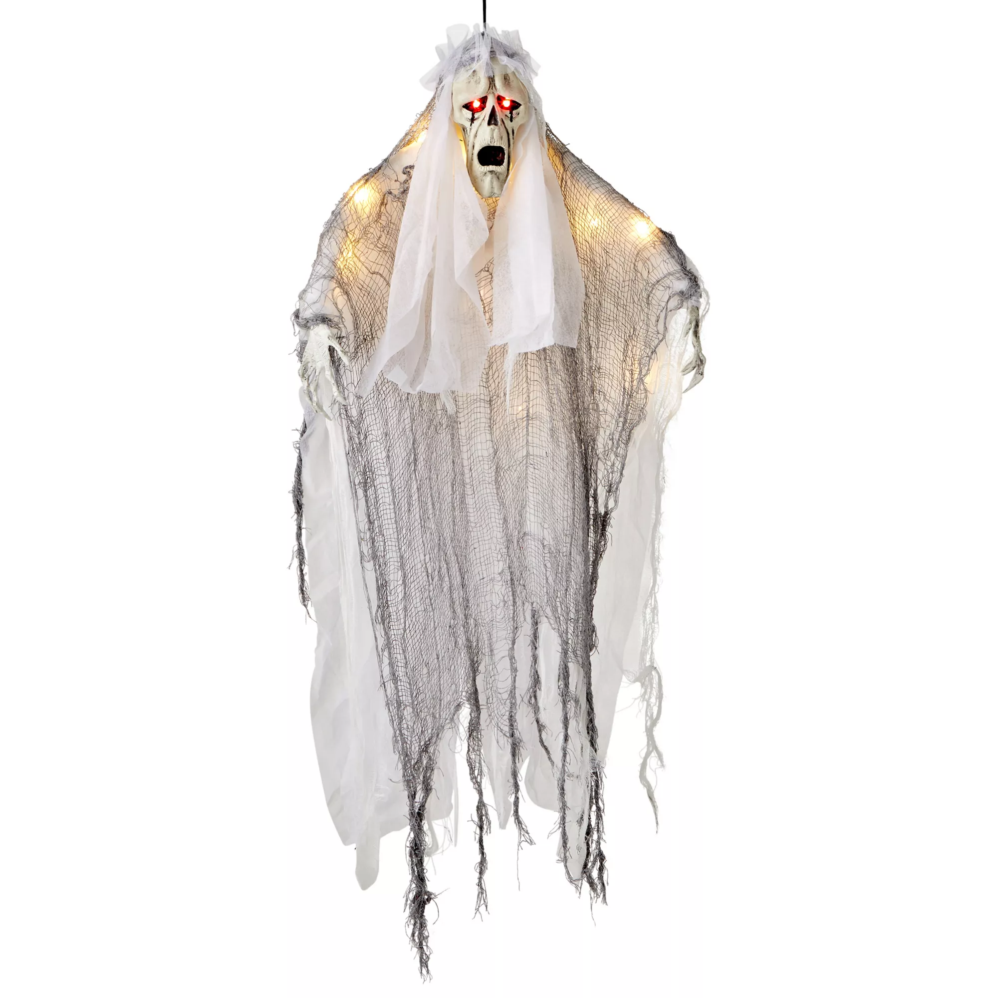 36 Inch Light-Up Hanging White Reaper Decoration at Spirit Halloween