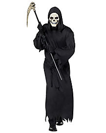 Grim Reaper Men Alien Costume Man Adult New Halloween Mask Scary Horror 