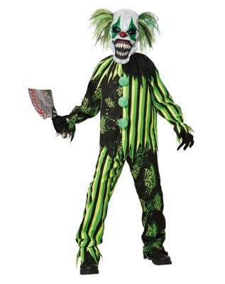 kids glow in the dark chaos clown costume