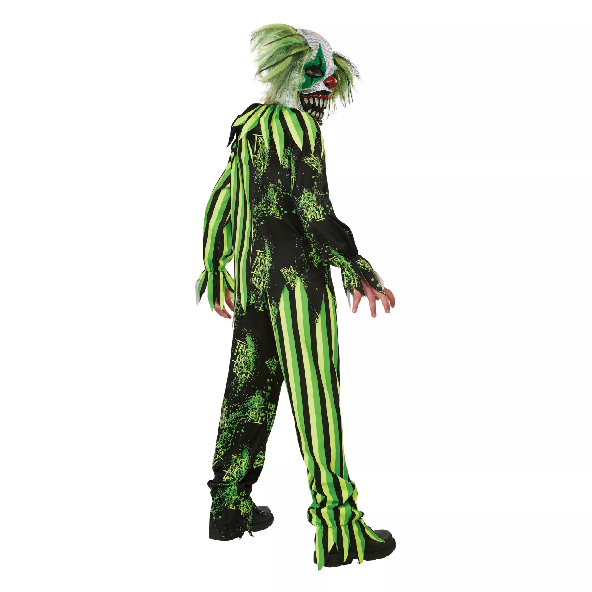 Kids Glow in the Dark Chaos Clown Costume at Spirit Halloween