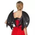 Black Glitter Devil Wings at Spirit Halloween