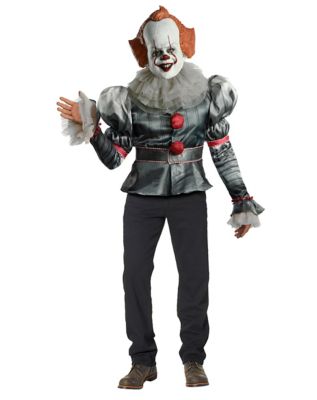 Adult Pennywise Costume Deluxe - It - Spirithalloween.com