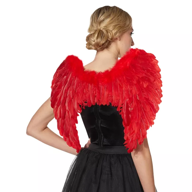 Red Feather Devil Wings - Spirithalloween.com