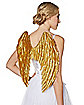 Goldtone Feather-Effect Angel Wings