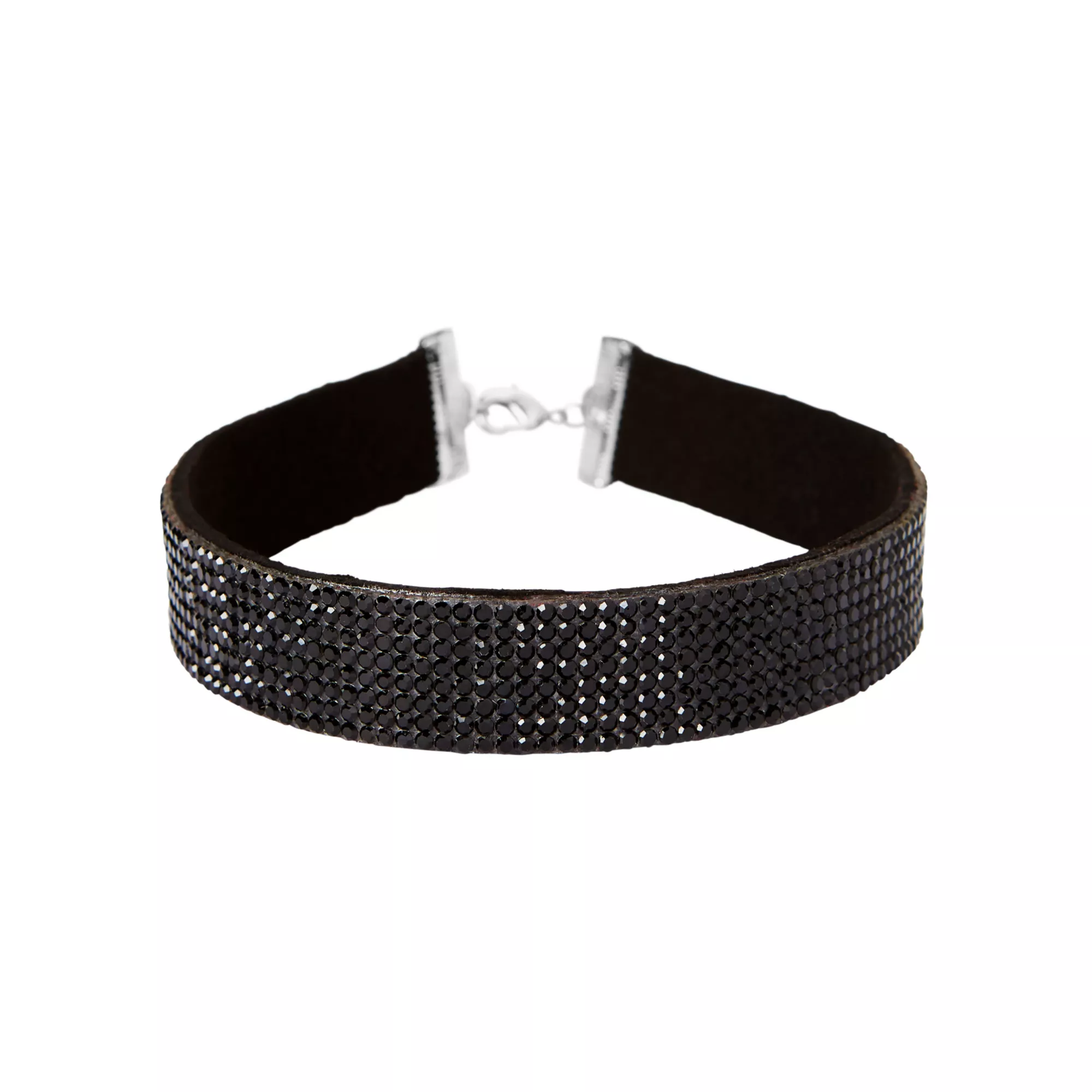 Rhinestone Fallen Angel Choker Necklace at Spencer's