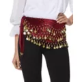 Fortune Teller Burgundy and Goldtone Belt at Spirit Halloween