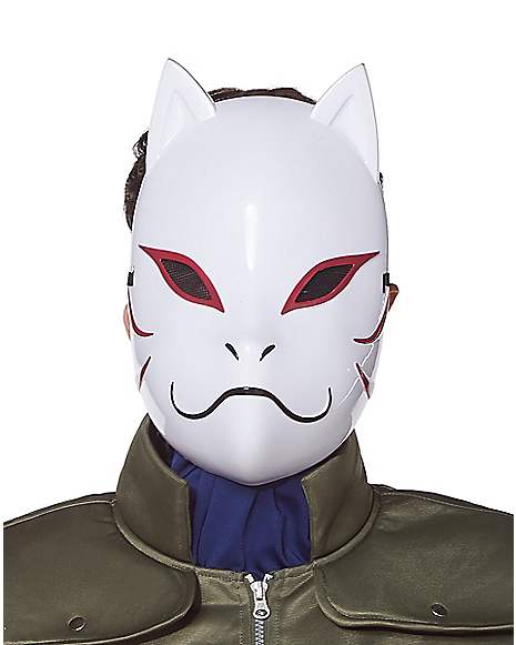 Ydmyge tiltrækkende Ristede Kakashi Anbu Half Mask - Naruto Shippuden - Spirithalloween.com