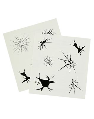 Broken doll temporary tattoos