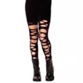 Kids Tattered Black Tights at Spirit Halloween