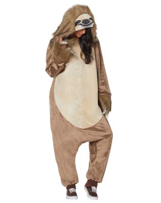 Adult Faux Fur Sloth Union Suit 