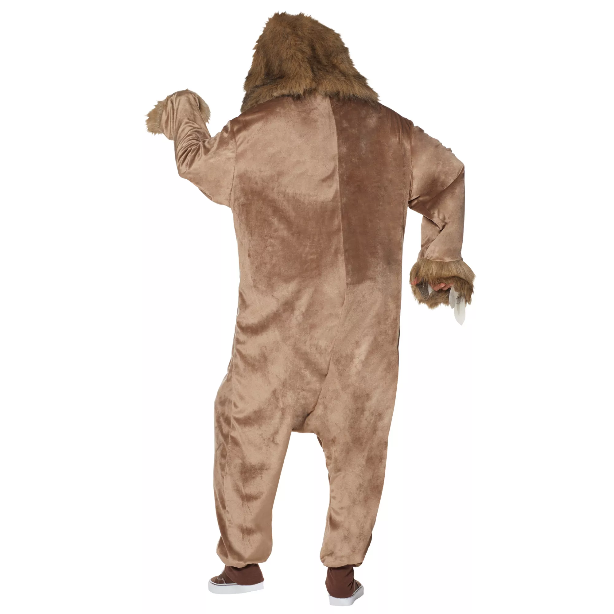 Adult Faux Fur Sloth Jumpsuit at Spencer's