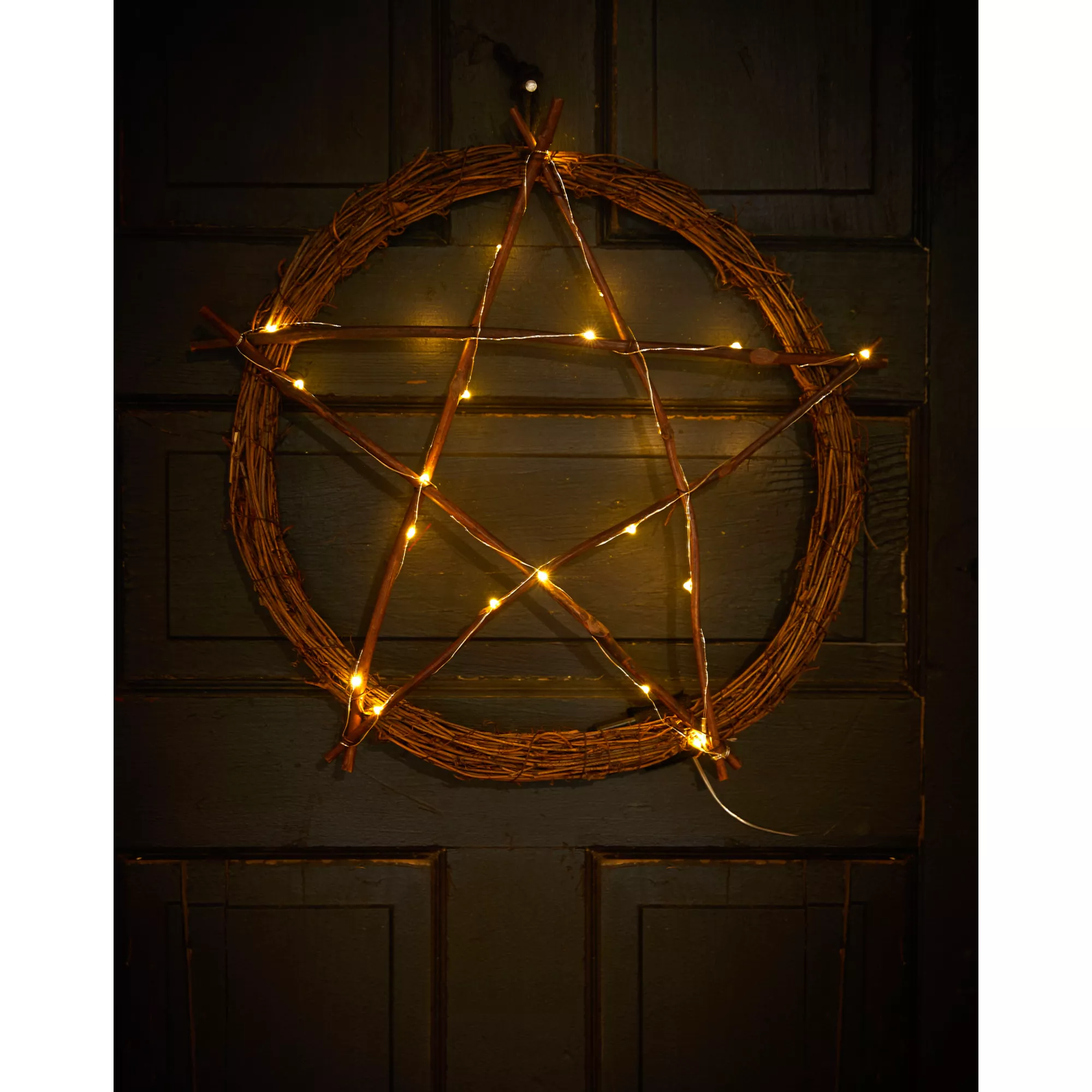 Light-Up Pentagram Wreath at Spirit Halloween